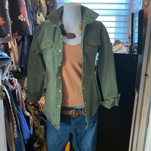 Hunter green Lightweight button up